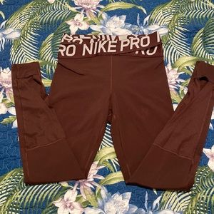 Nike Pro Intertwist Burgundy Leggings. Never worn.